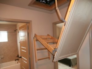 Attic stairs rendered useless